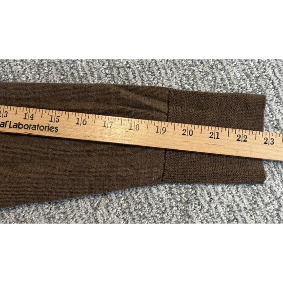 GAP 100% Merino Wool Brown Turtleneck Sweater Size XXL Long Sleeve Lightweight - Picture 7 of 7